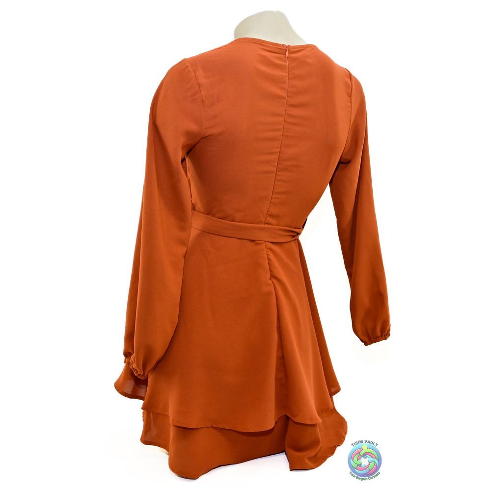 COSONSEN XS V-NECK DRESS - Picture 5 of 10